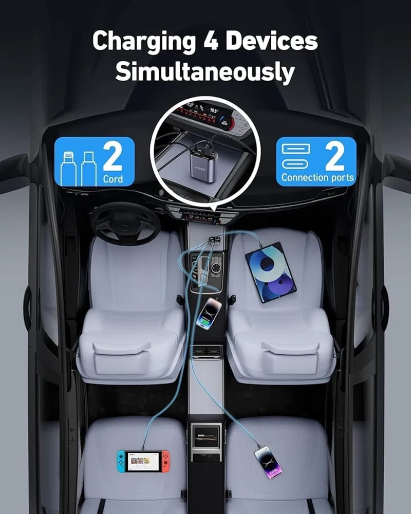 Retractable 4in1 Charger