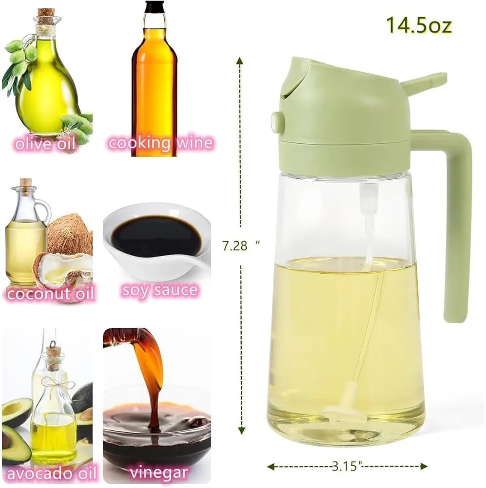 2 in 1 Oil Spray Bottle
