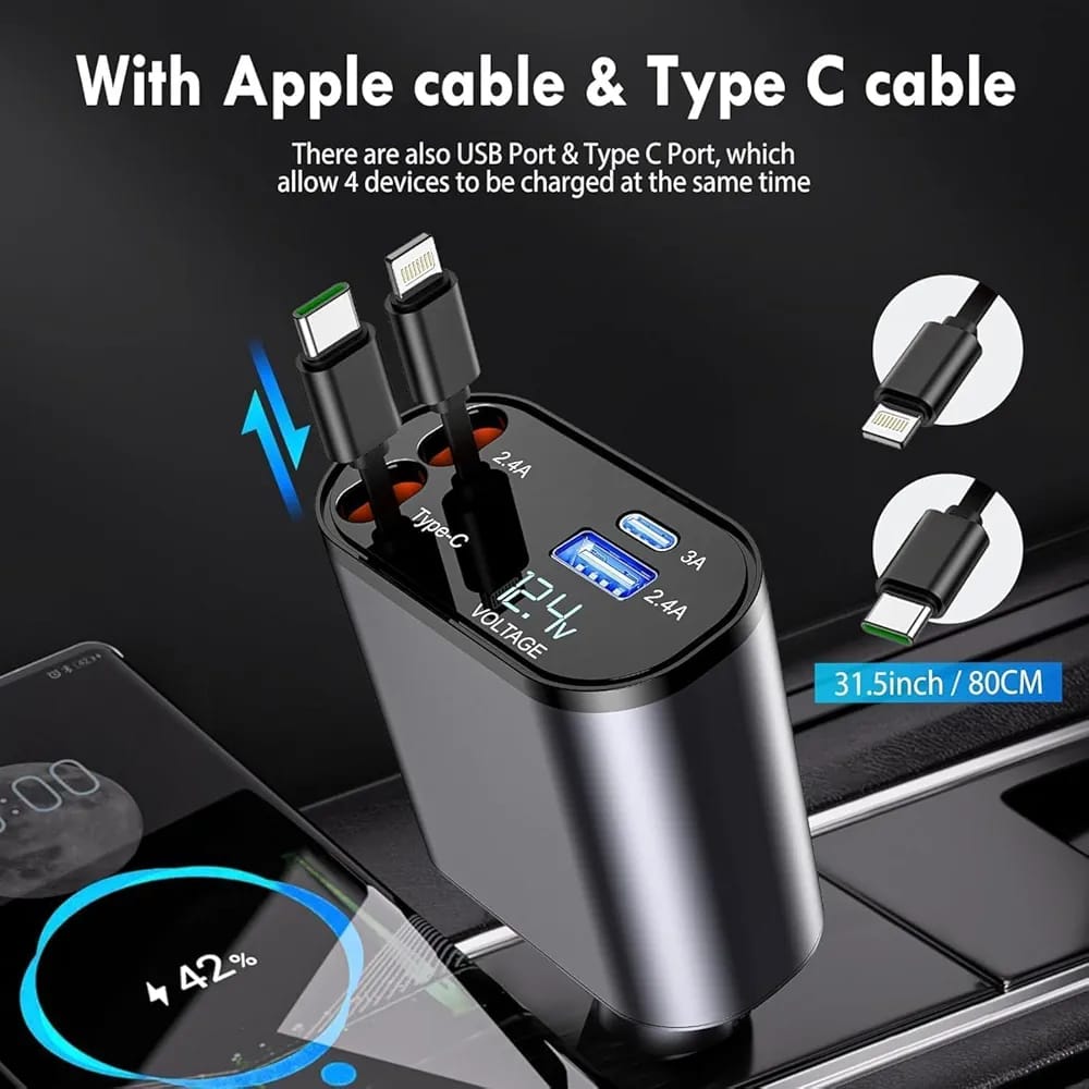 Retractable 4in1 Charger