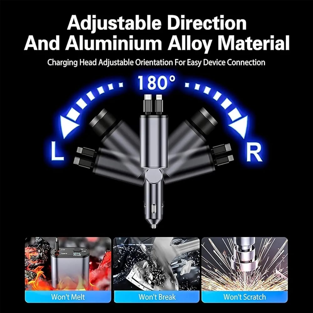 Retractable 4in1 Charger