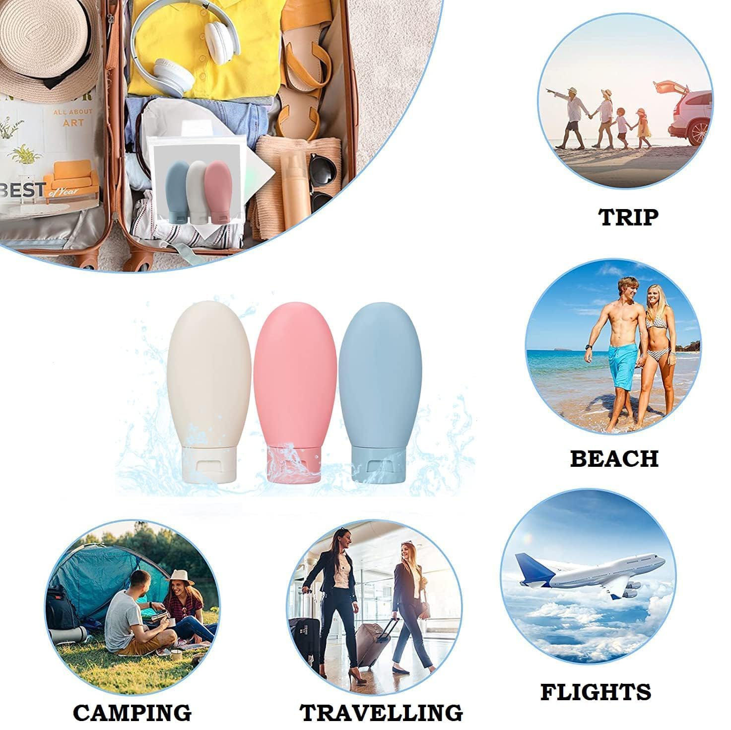 Travel Bottles for Toiletries