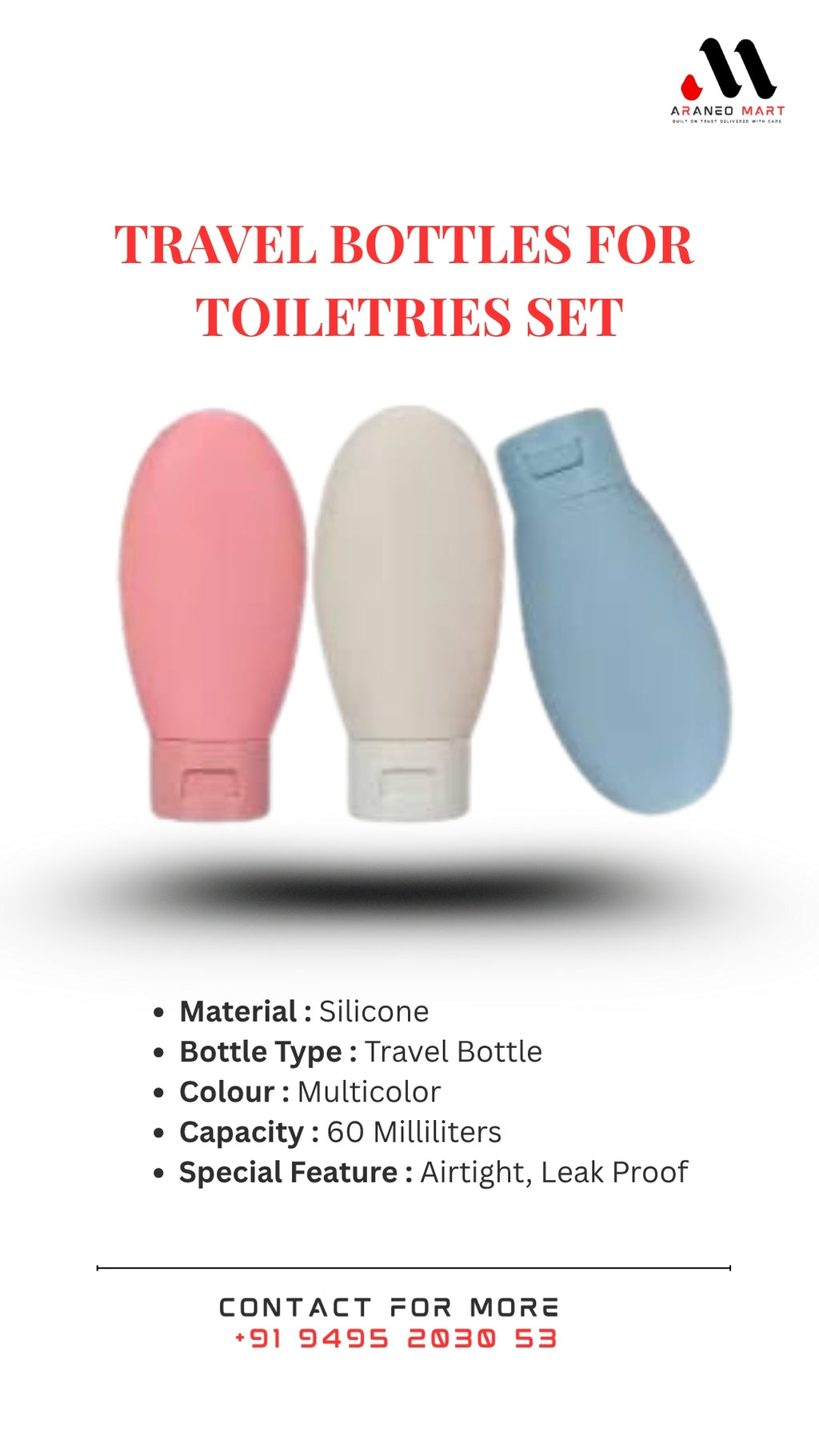 Travel Bottles for Toiletries