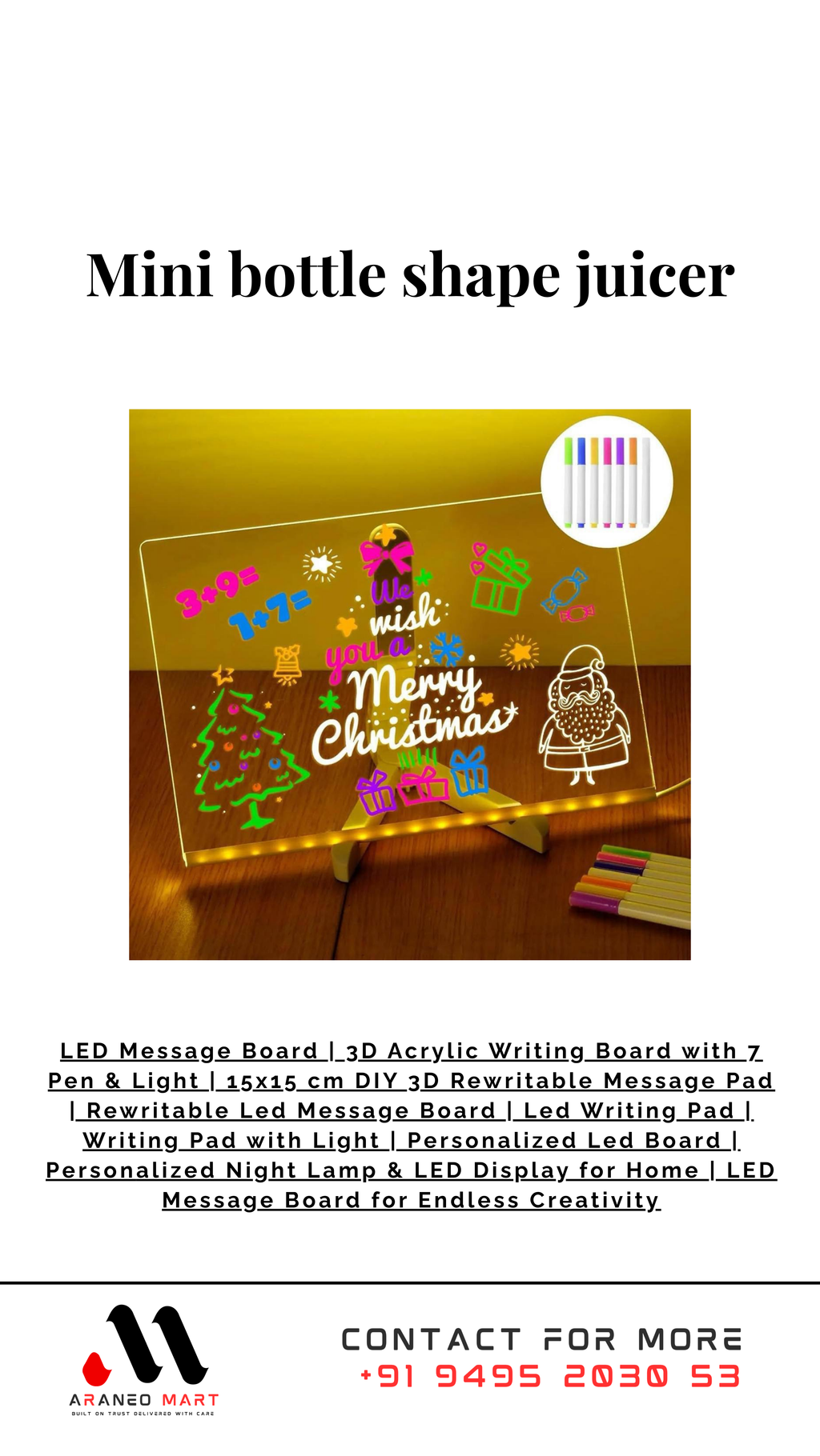 3D Led Message Board