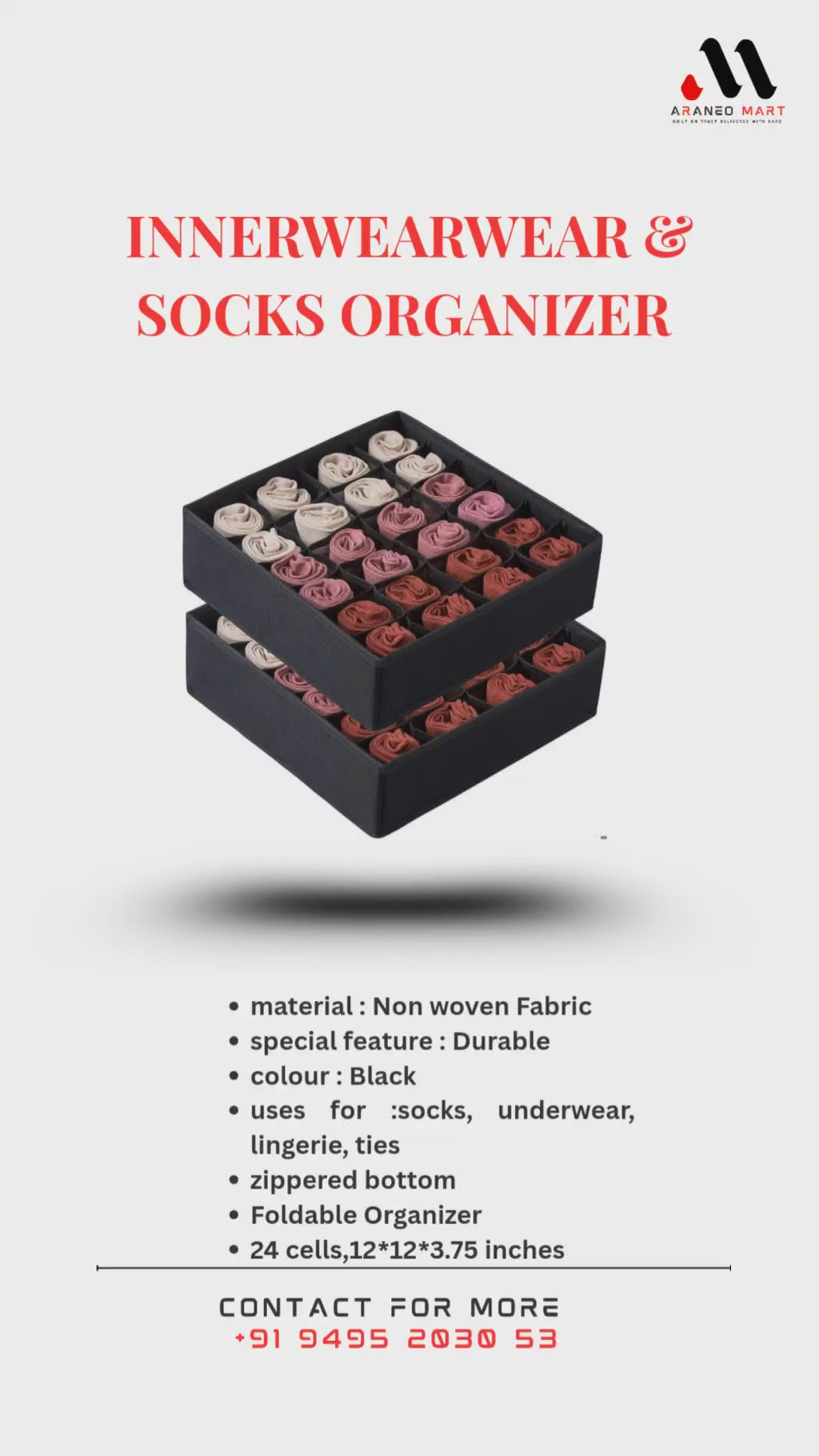 SHOCKS & INNER WEAR ORGANIZER