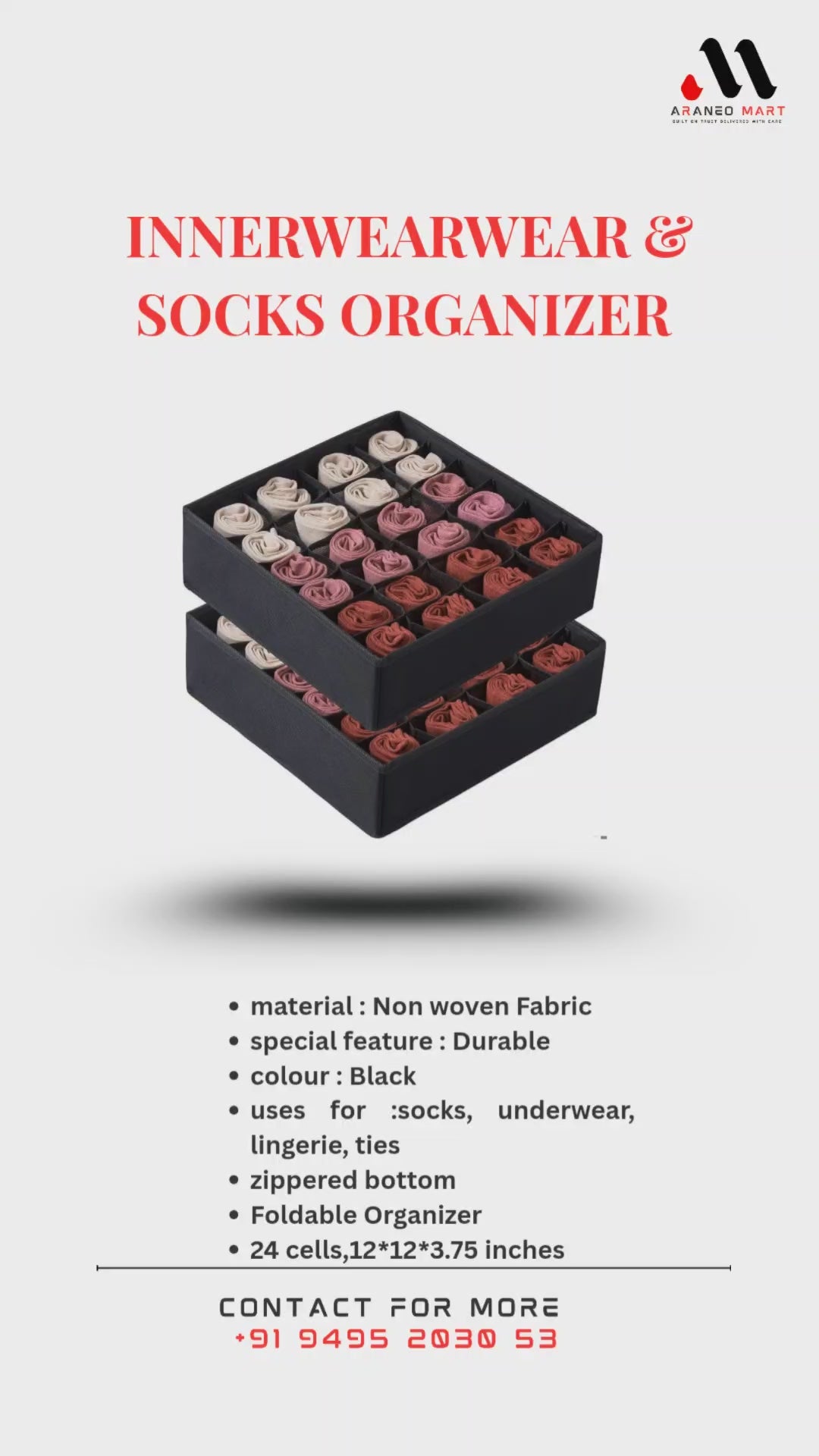 SHOCKS & INNER WEAR ORGANIZER